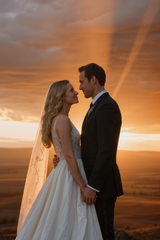 Golden Hour Wedding Preset – Cinematic Sunset Tone