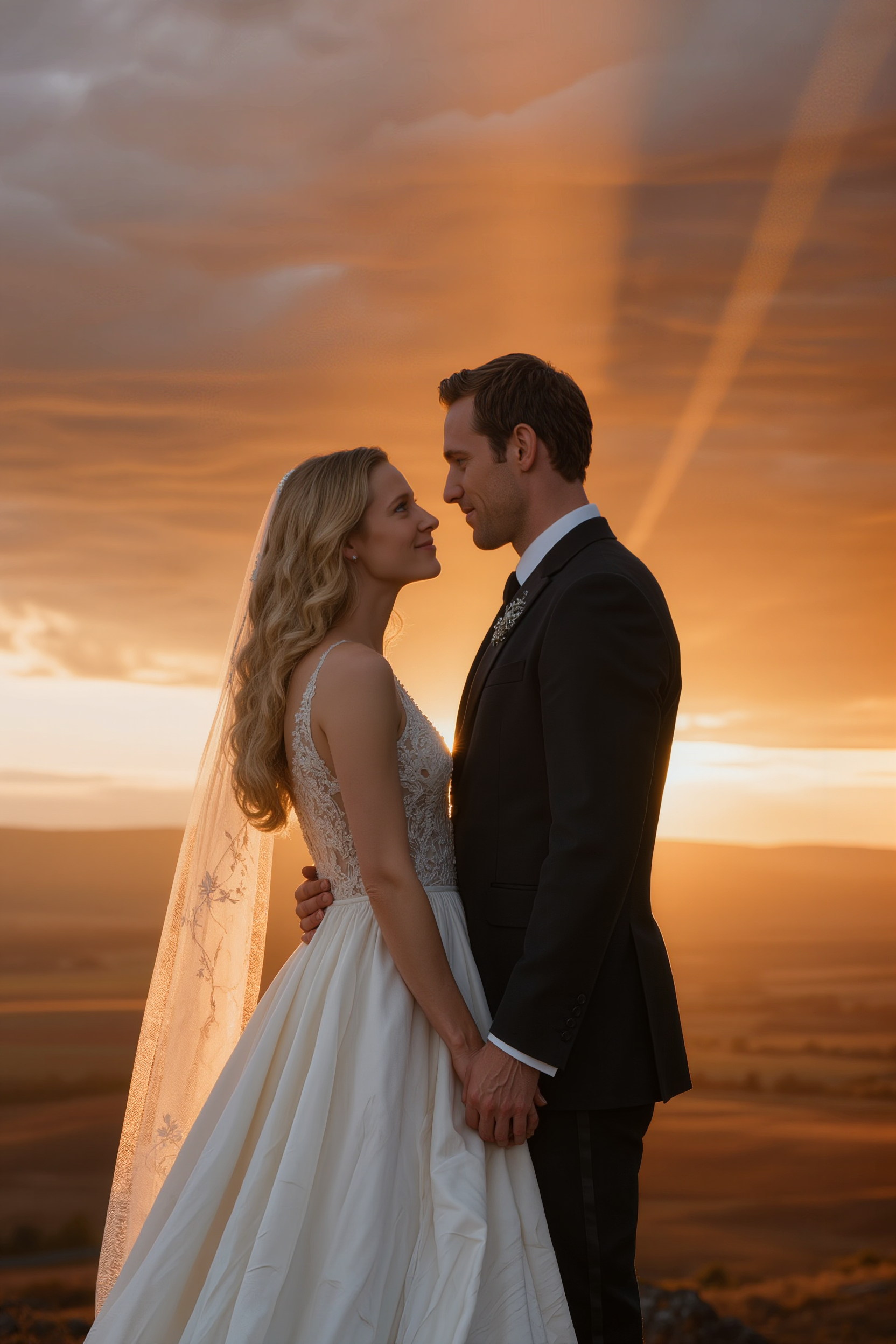 Golden Hour Wedding Preset – Cinematic Sunset Tone