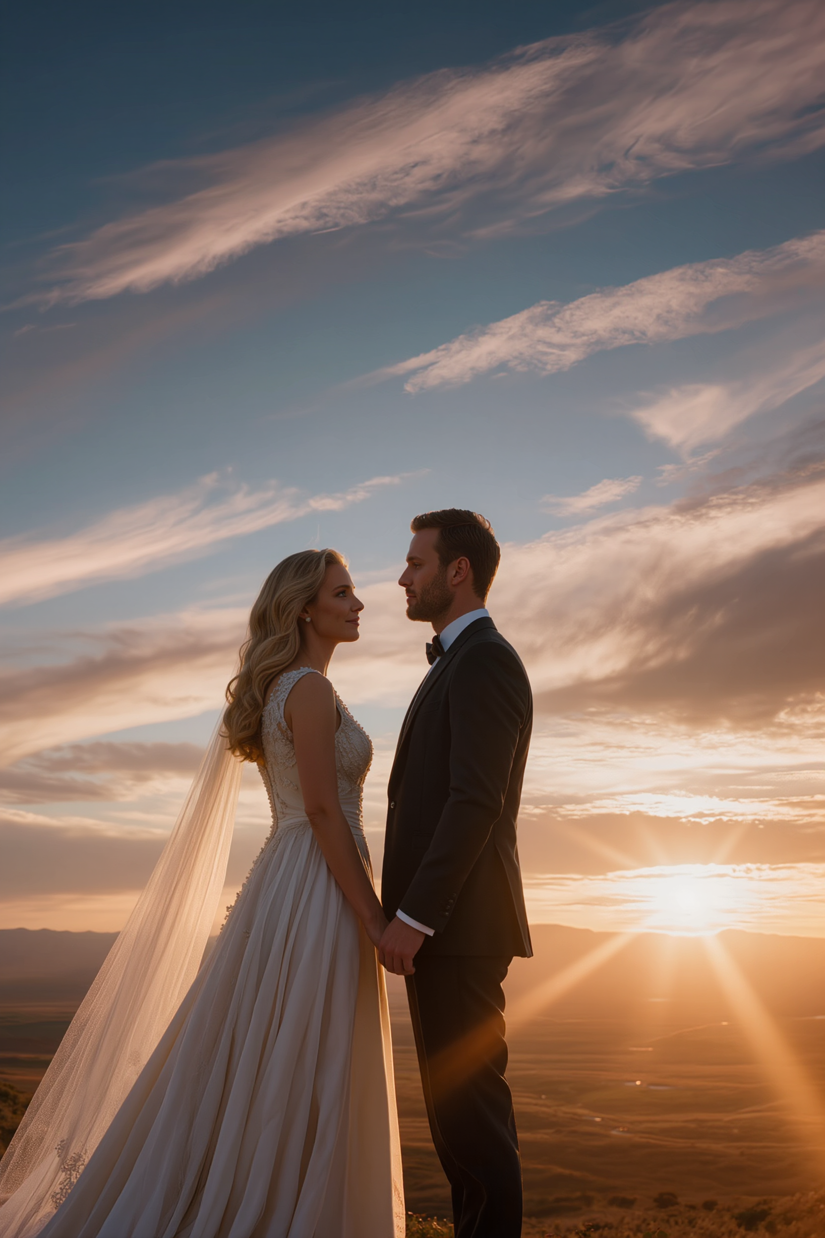 Golden Hour Wedding Preset – Cinematic Sunset Tone