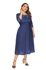 Plus Size Long Sleeve Casual Dress