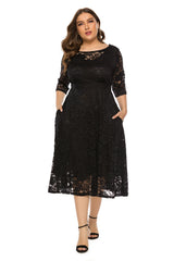 Plus Size Long Sleeve Casual Dress