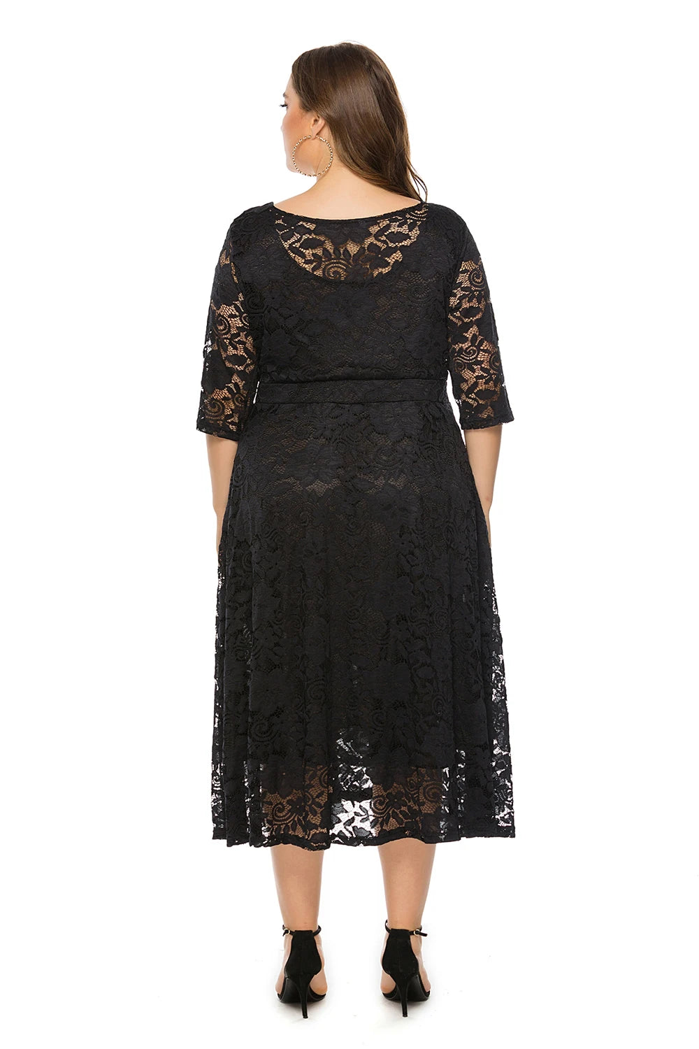 Plus Size Long Sleeve Casual Dress