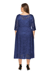 Plus Size Long Sleeve Casual Dress