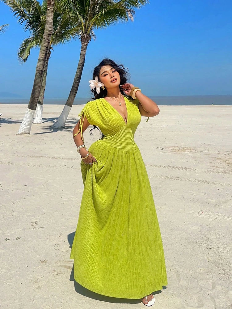 Plus Size Casual Holiday Short Sleeve Dress