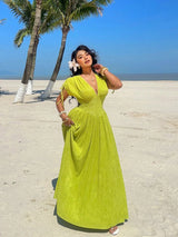Plus Size Casual Holiday Short Sleeve Dress