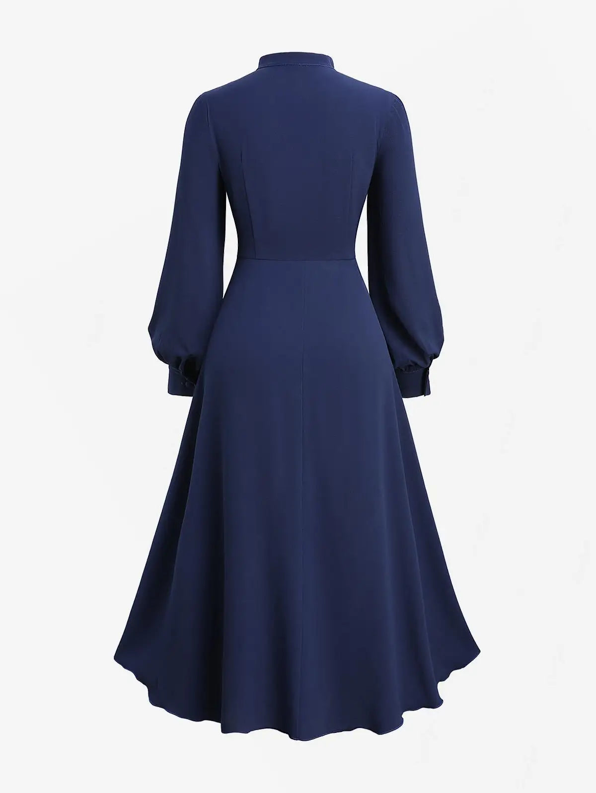 Plus Size Lantern Sleeve Ruffle Dress