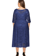 Plus Size Long Sleeve Casual Dress