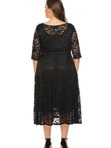Plus Size Long Sleeve Casual Dress