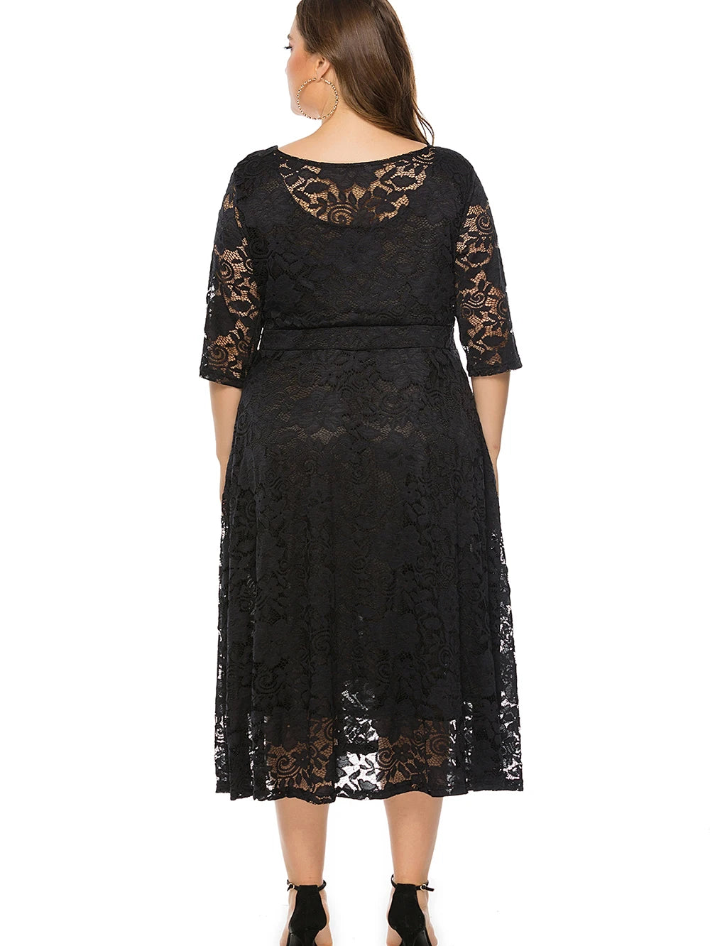 Plus Size Long Sleeve Casual Dress
