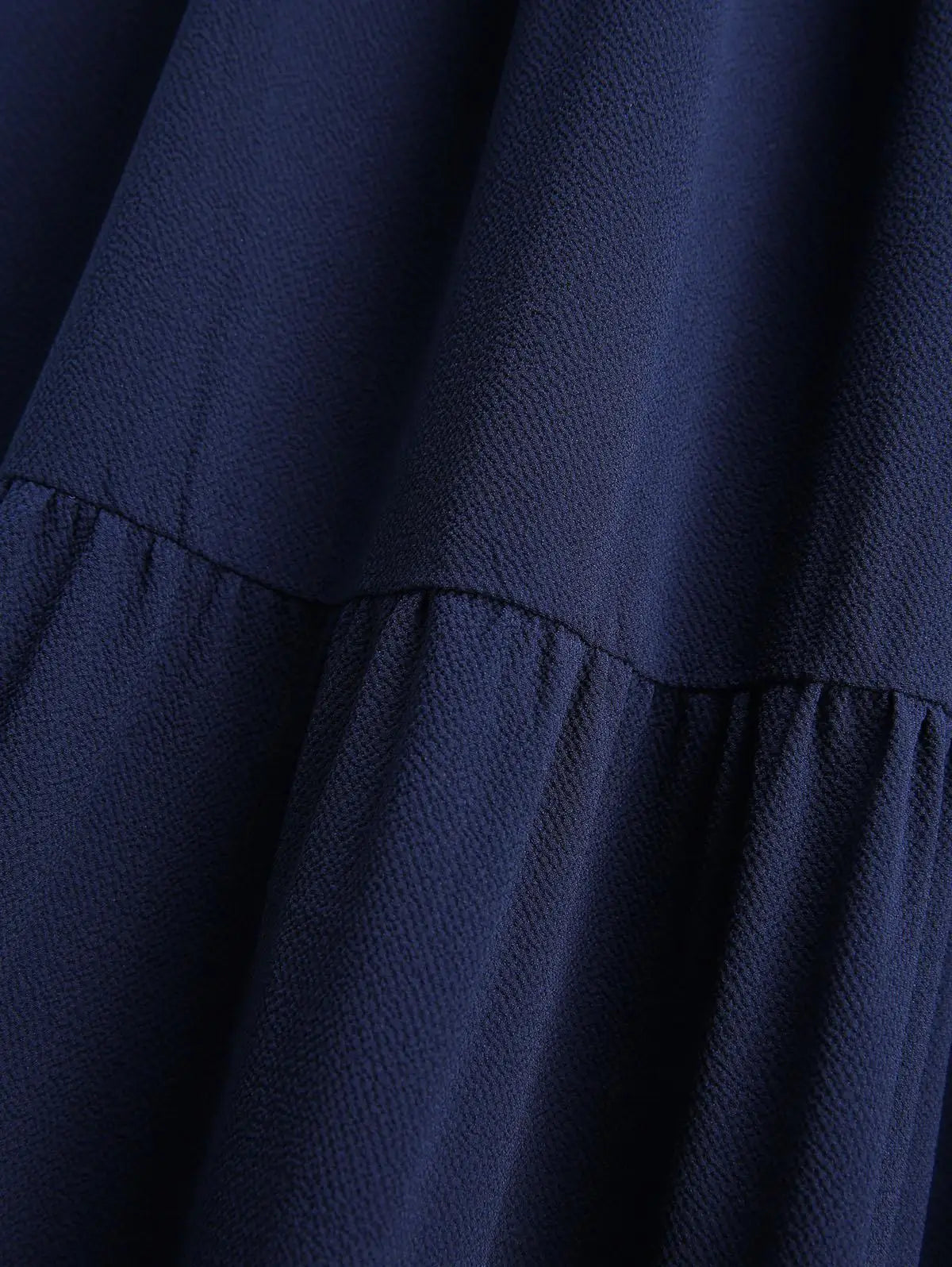 Plus Size Lantern Sleeve Ruffle Dress
