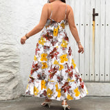 Plus Size Printed Maxi Dress