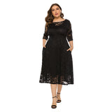 Plus Size Long Sleeve Casual Dress